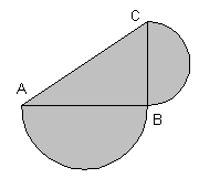 Triángulo y Semicírculos